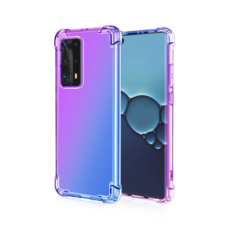 For Huawei P40 Pro Four-Corner Airbag Shockproof Gradient Color TPU Protective Case