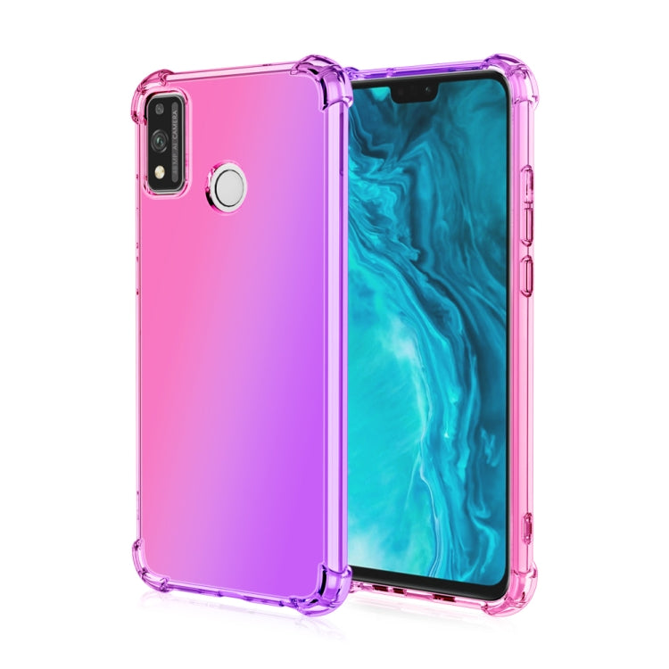 For Huawei Honor 9X Lite Four-Corner Airbag Shockproof Gradient Color TPU Protective Case