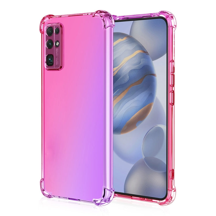 For Huawei Honor 30 Four-Corner Airbag Shockproof Gradient Color TPU Protective Case
