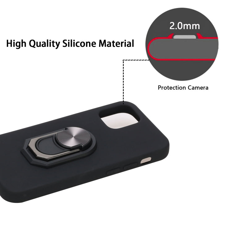 For iPhone 12 mini PC + TPU Shockproof Protective Case with Ring Holder