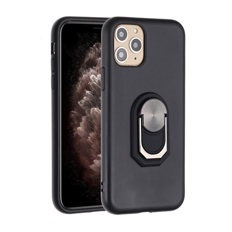 For iPhone 11 Pro Max PC + TPU Shockproof Protective Case with Ring Holder
