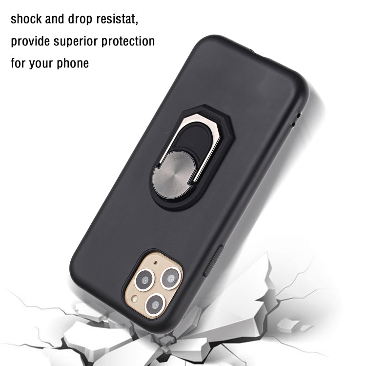 For iPhone 11 Pro Max PC + TPU Shockproof Protective Case with Ring Holder
