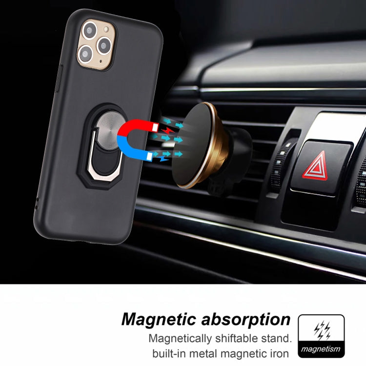 For iPhone 11 Pro Max PC + TPU Shockproof Protective Case with Ring Holder
