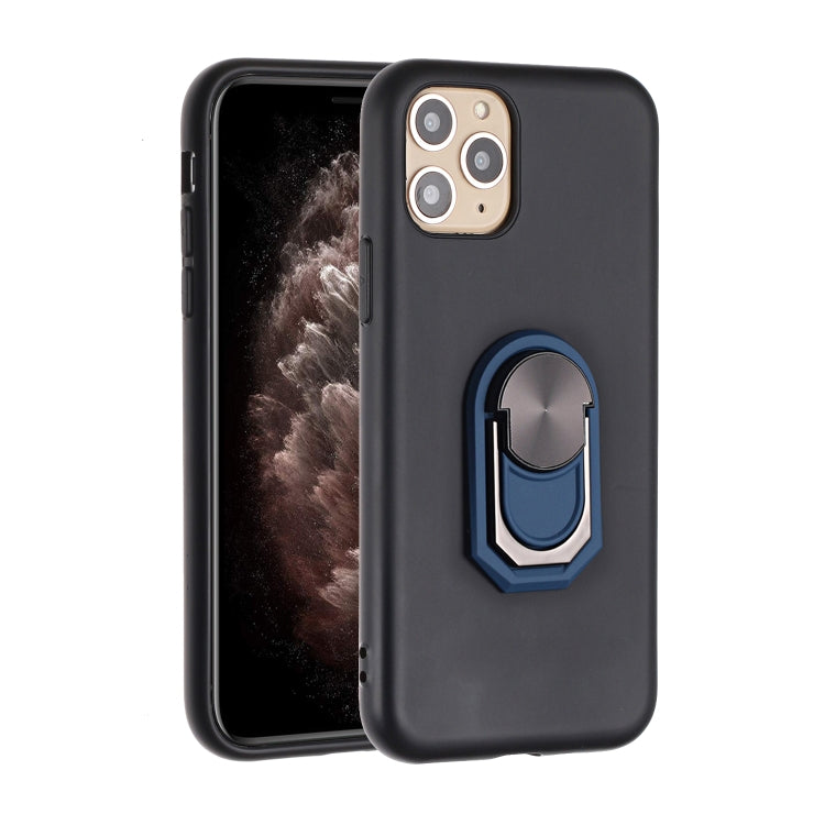 For iPhone 11 Pro Max PC + TPU Shockproof Protective Case with Ring Holder