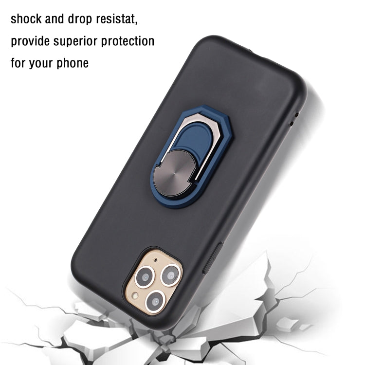 For iPhone 11 Pro Max PC + TPU Shockproof Protective Case with Ring Holder