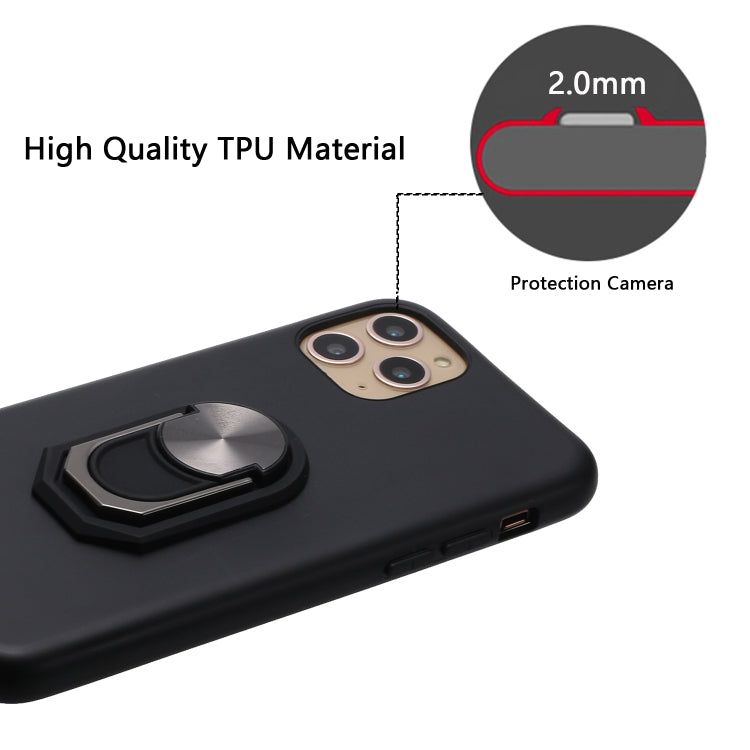 For iPhone 11 Pro PC + TPU Shockproof Protective Case with Ring Holder