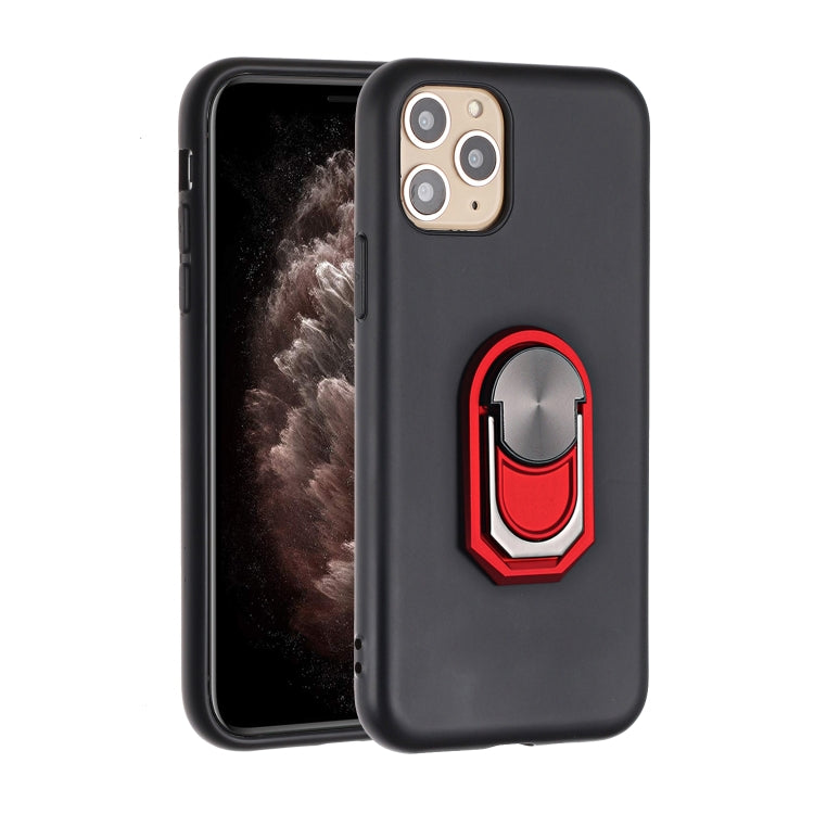 For iPhone 11 Pro PC + TPU Shockproof Protective Case with Ring Holder