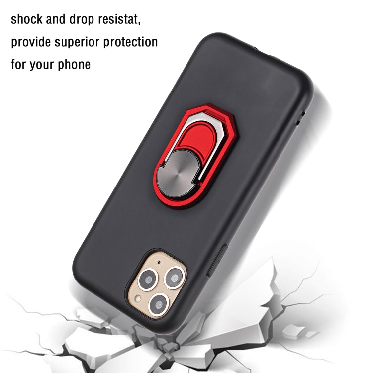 For iPhone 11 Pro PC + TPU Shockproof Protective Case with Ring Holder