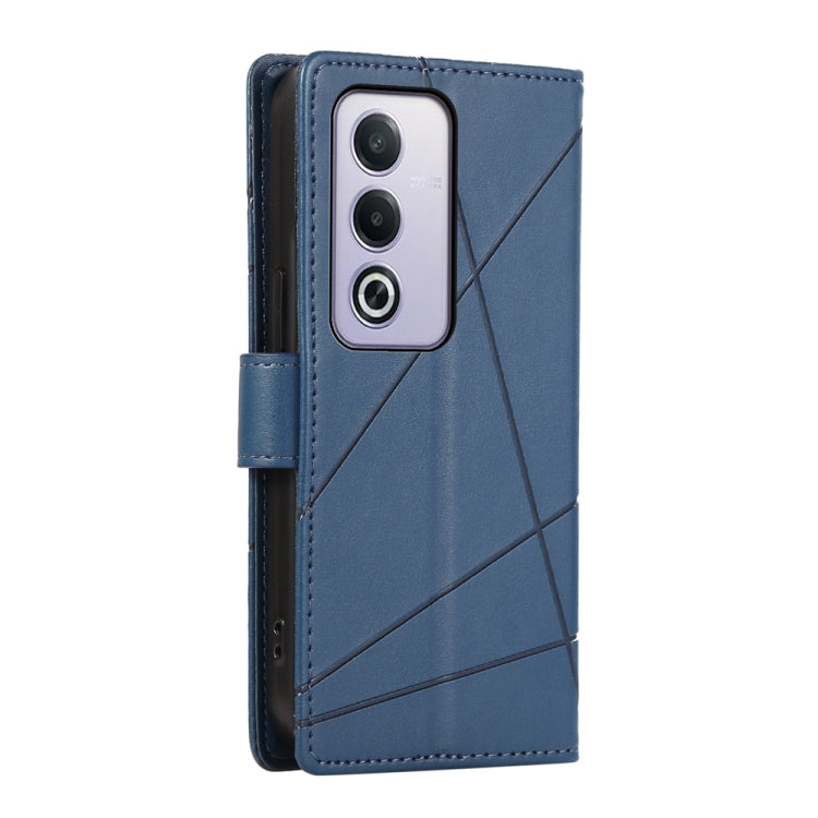 For OPPO A3 Pro 5G PU Genuine Leather Texture Embossed Line Phone Case