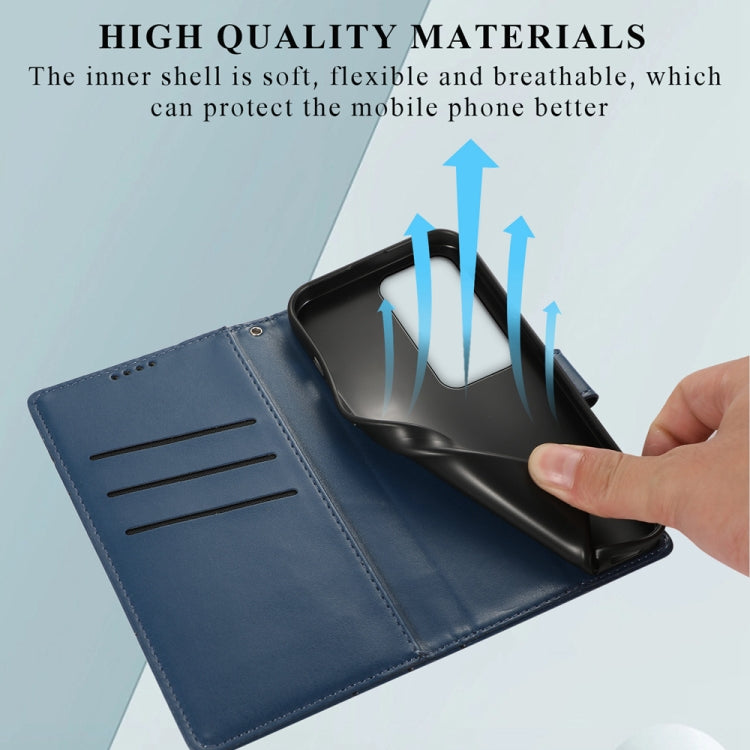 For OPPO A3 Pro 5G PU Genuine Leather Texture Embossed Line Phone Case