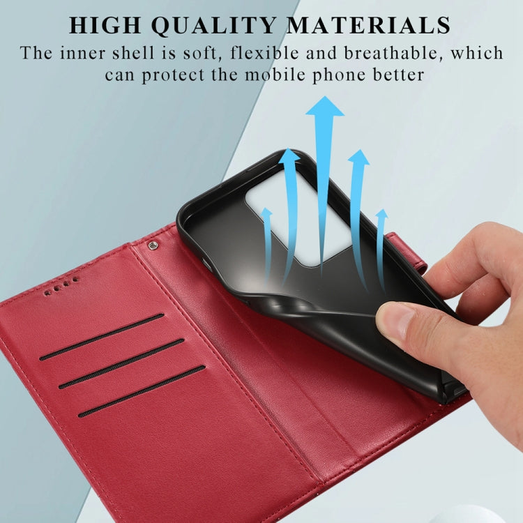 For OPPO A3 Pro 5G PU Genuine Leather Texture Embossed Line Phone Case
