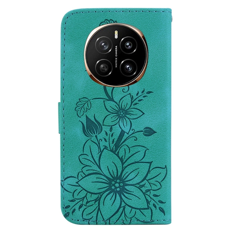 For Honor Magic7 Lily Embossed Leather Phone Case