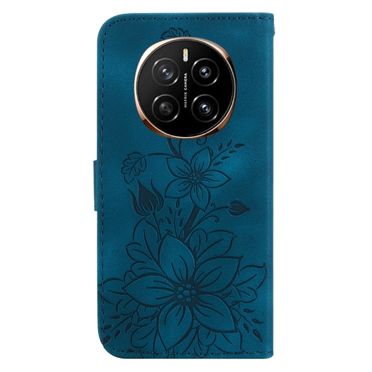 For Honor Magic7 Lily Embossed Leather Phone Case