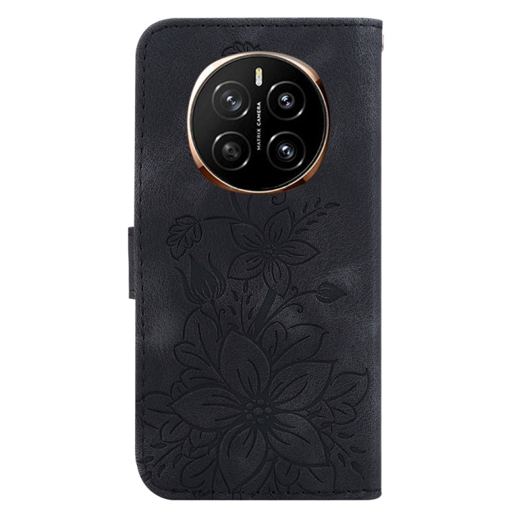 For Honor Magic7 Lily Embossed Leather Phone Case