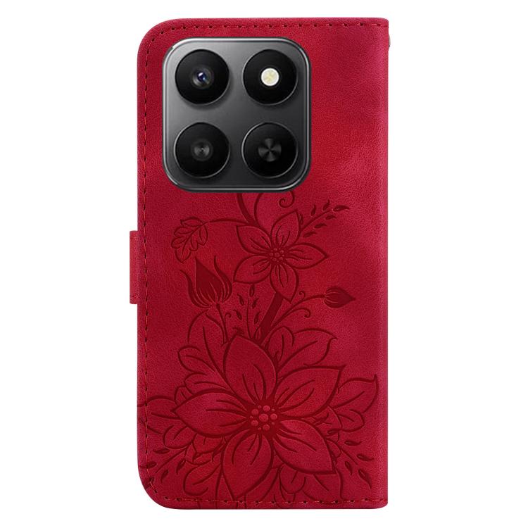 For Honor 400 Smart 4G / 5G Lily Embossed Leather Phone Case