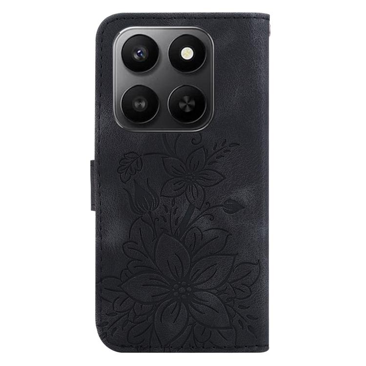For Honor 400 Smart 4G / 5G Lily Embossed Leather Phone Case