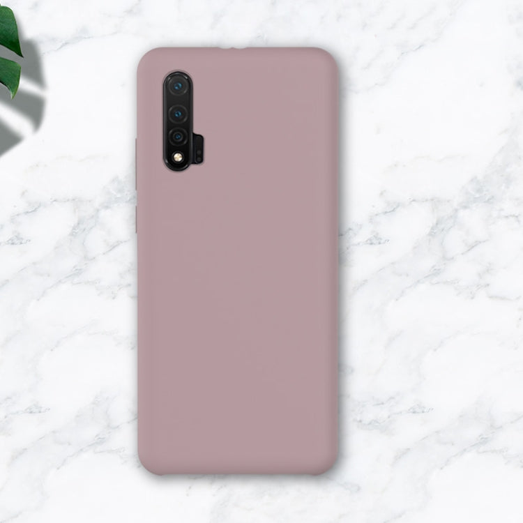 For Huawei nova 6 4G Liquid Silicone Coverage Mobile Phone Protective Case