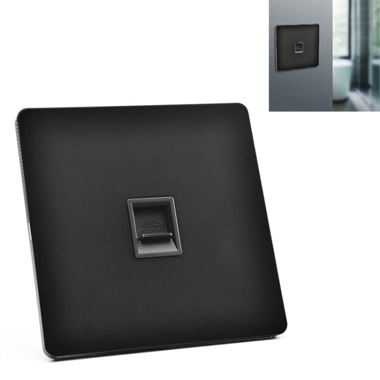 86mm Retro Copper Panel Hand Switch Panel, Style:Computer Hole