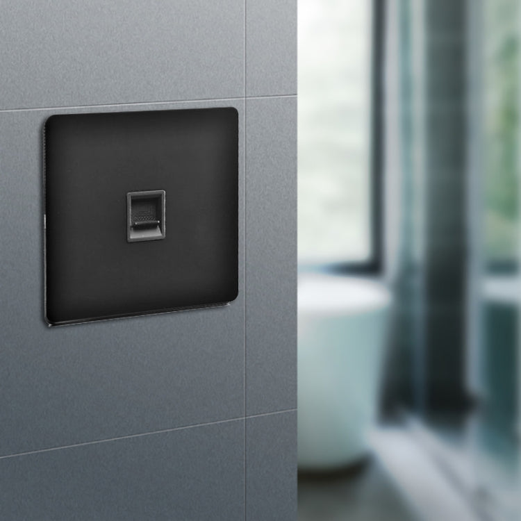 86mm Retro Copper Panel Hand Switch Panel, Style:Computer Hole