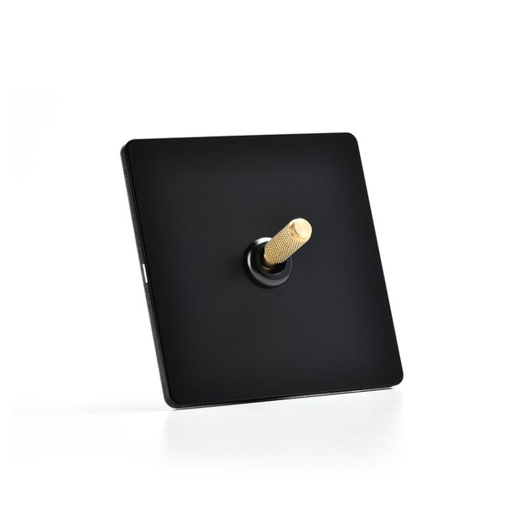 86mm Retro Copper Panel Hand Switch Panel, Style:Single Open Multiple Control-Midway Switch