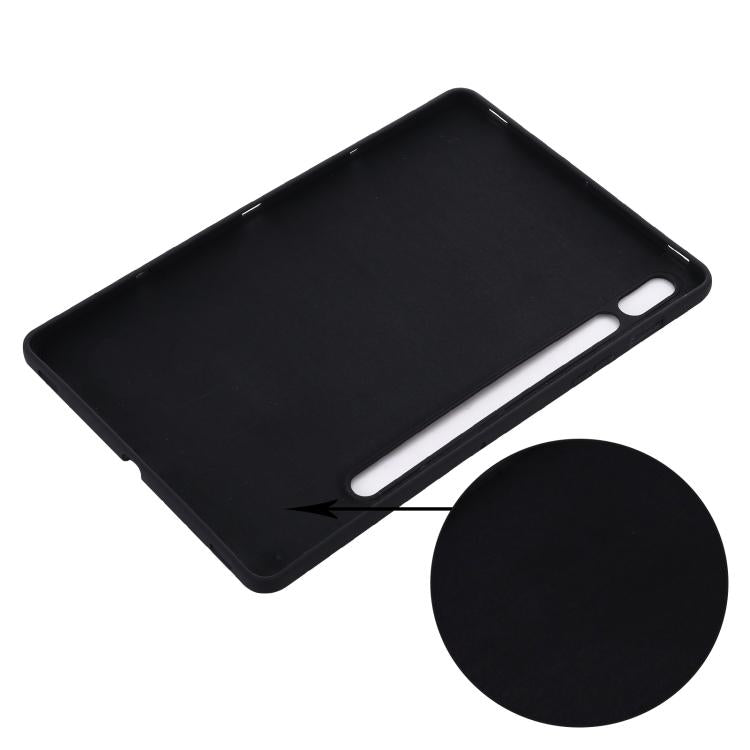 For Samsung Galaxy Tab S10 Lite 5G/S10/S10 FE Pure Color Liquid Silicone Shockproof Tablet Case