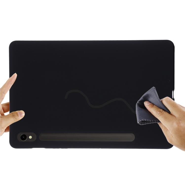 For Samsung Galaxy Tab S10 Lite 5G/S10/S10 FE Pure Color Liquid Silicone Shockproof Tablet Case