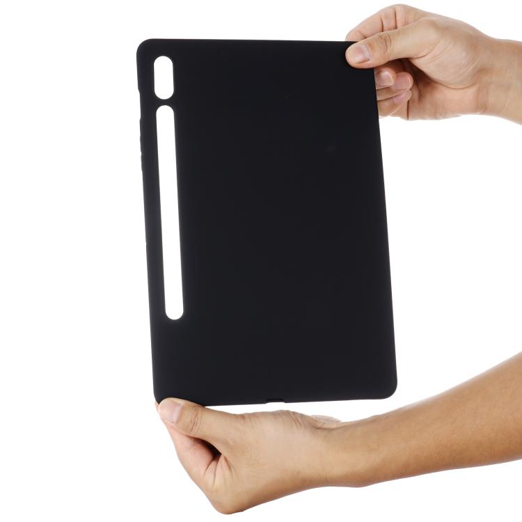 For Samsung Galaxy Tab S10 Lite 5G/S10/S10 FE Pure Color Liquid Silicone Shockproof Tablet Case