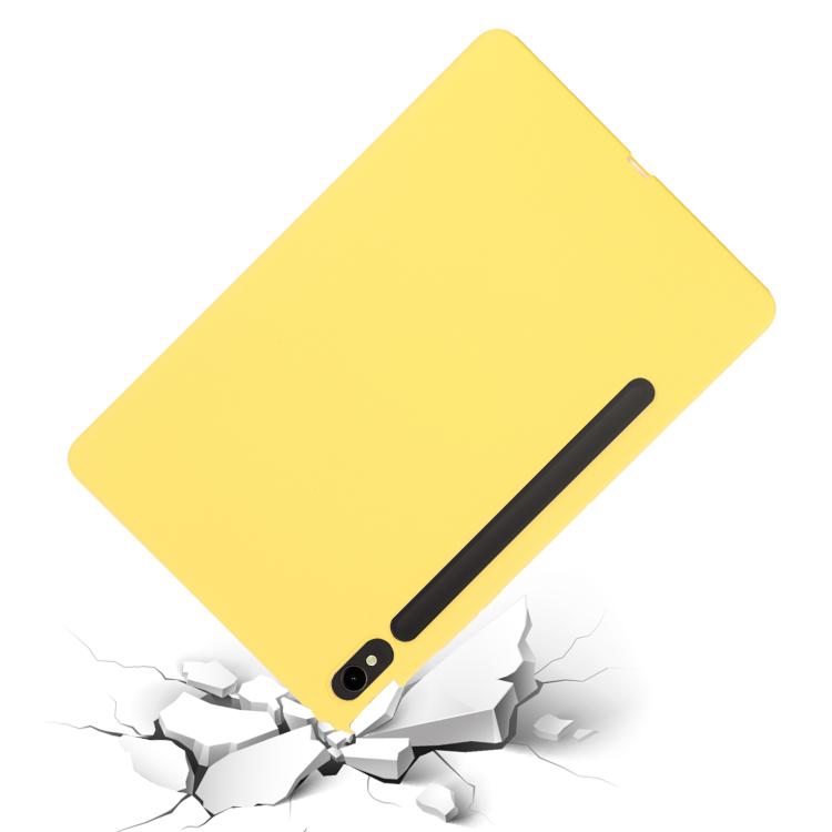For Samsung Galaxy Tab S10 Lite 5G/S10/S10 FE Pure Color Liquid Silicone Shockproof Tablet Case