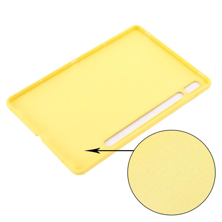 For Samsung Galaxy Tab S10 Lite 5G/S10/S10 FE Pure Color Liquid Silicone Shockproof Tablet Case