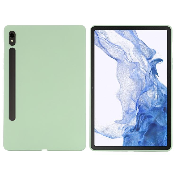 For Samsung Galaxy Tab S10 Lite 5G/S10/S10 FE Pure Color Liquid Silicone Shockproof Tablet Case