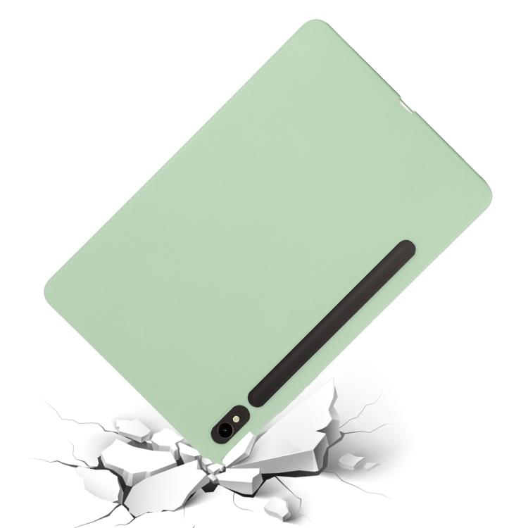 For Samsung Galaxy Tab S10 Lite 5G/S10/S10 FE Pure Color Liquid Silicone Shockproof Tablet Case