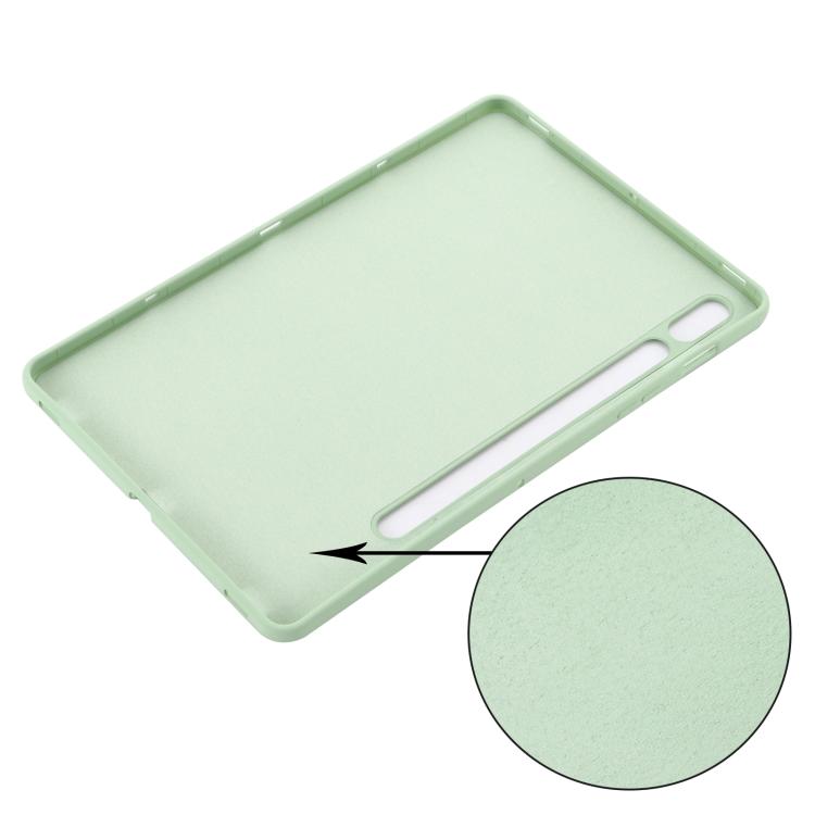For Samsung Galaxy Tab S10 Lite 5G/S10/S10 FE Pure Color Liquid Silicone Shockproof Tablet Case