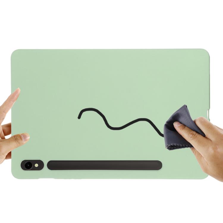 For Samsung Galaxy Tab S10 Lite 5G/S10/S10 FE Pure Color Liquid Silicone Shockproof Tablet Case