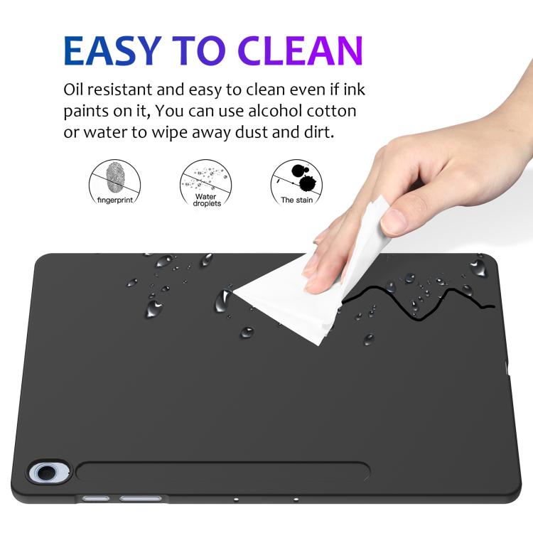 For Samsung Galaxy Tab S10 FE+ Pure Color Liquid Silicone Shockproof Tablet Case