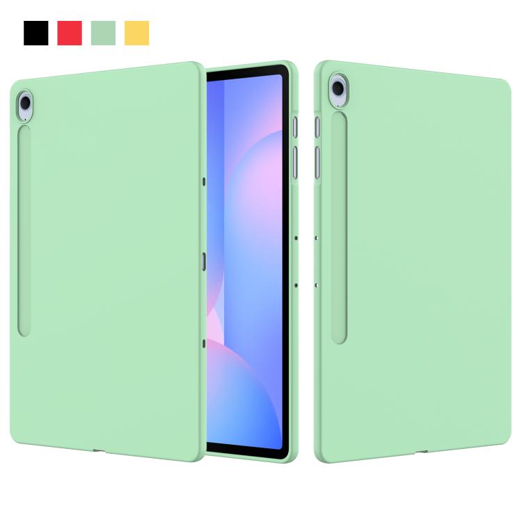 For Samsung Galaxy Tab S10 FE+ Pure Color Liquid Silicone Shockproof Tablet Case