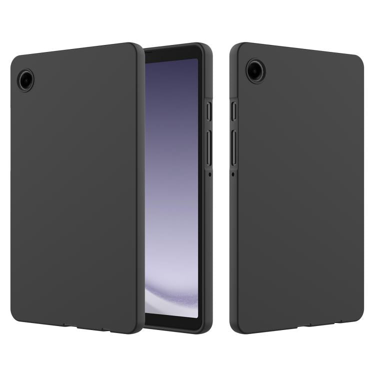 For Samsung Galaxy Tab A11 Pure Color Liquid Silicone Shockproof Tablet Case