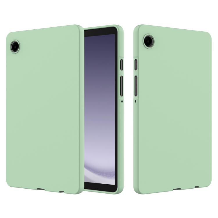 For Samsung Galaxy Tab A11 Pure Color Liquid Silicone Shockproof Tablet Case