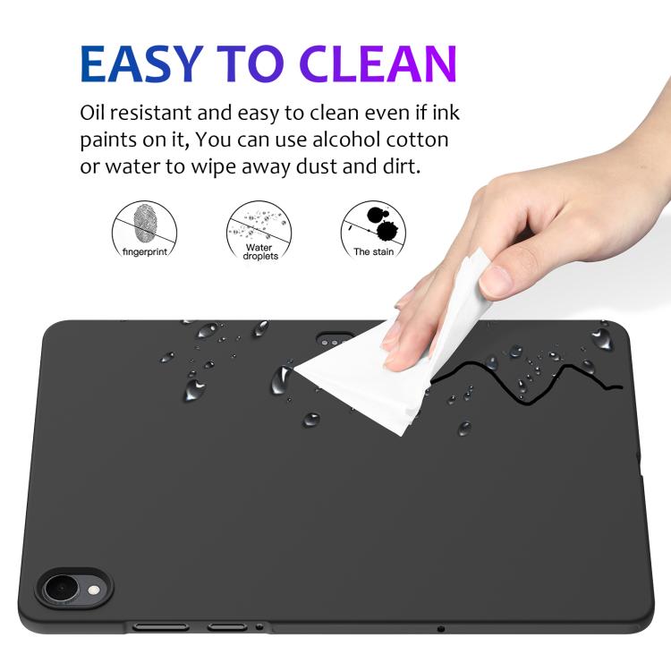 For Samsung Galaxy Tab S11 Pure Color Liquid Silicone Shockproof Tablet Case