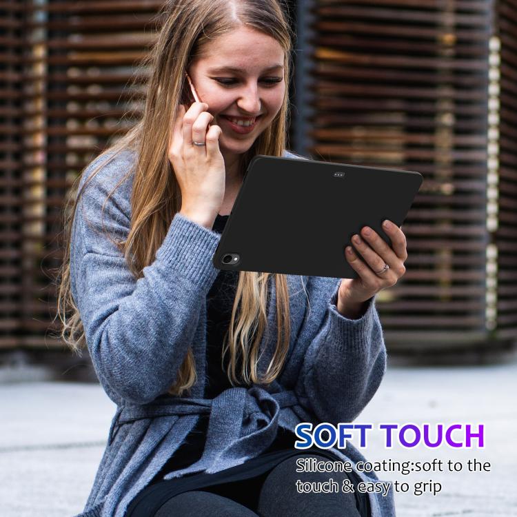 For Samsung Galaxy Tab S11 Pure Color Liquid Silicone Shockproof Tablet Case