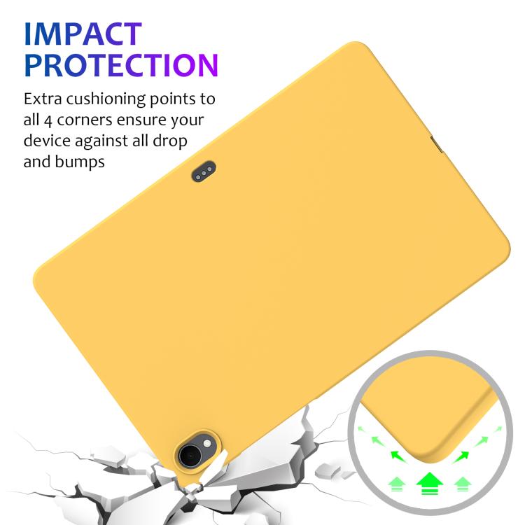For Samsung Galaxy Tab S11 Pure Color Liquid Silicone Shockproof Tablet Case