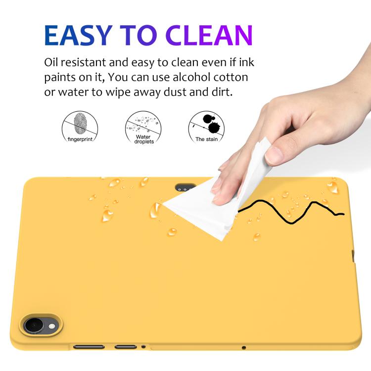 For Samsung Galaxy Tab S11 Pure Color Liquid Silicone Shockproof Tablet Case