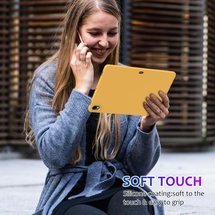 For Samsung Galaxy Tab S11 Pure Color Liquid Silicone Shockproof Tablet Case