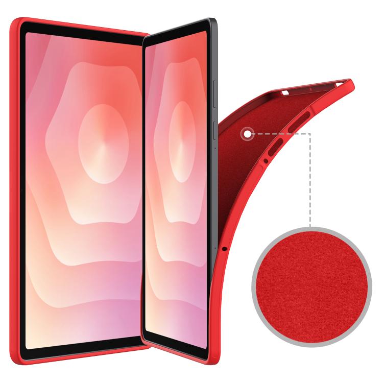 For Samsung Galaxy Tab S11 Pure Color Liquid Silicone Shockproof Tablet Case