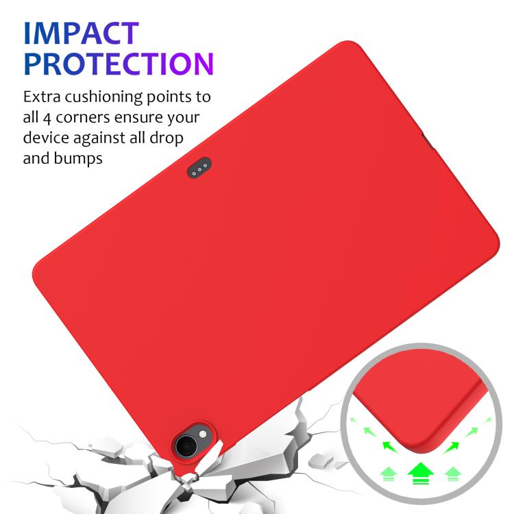 For Samsung Galaxy Tab S11 Pure Color Liquid Silicone Shockproof Tablet Case