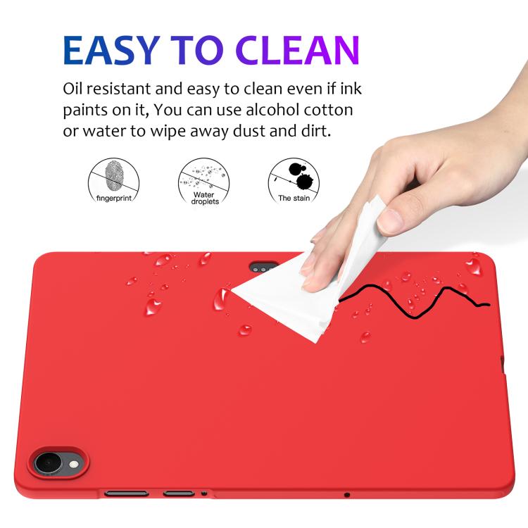 For Samsung Galaxy Tab S11 Pure Color Liquid Silicone Shockproof Tablet Case