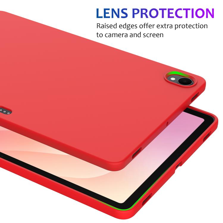 For Samsung Galaxy Tab S11 Pure Color Liquid Silicone Shockproof Tablet Case