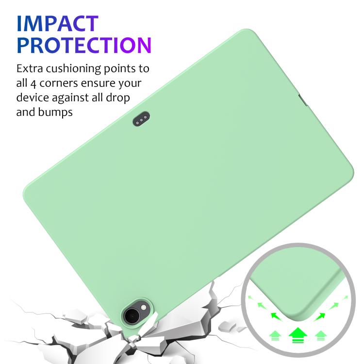 For Samsung Galaxy Tab S11 Pure Color Liquid Silicone Shockproof Tablet Case