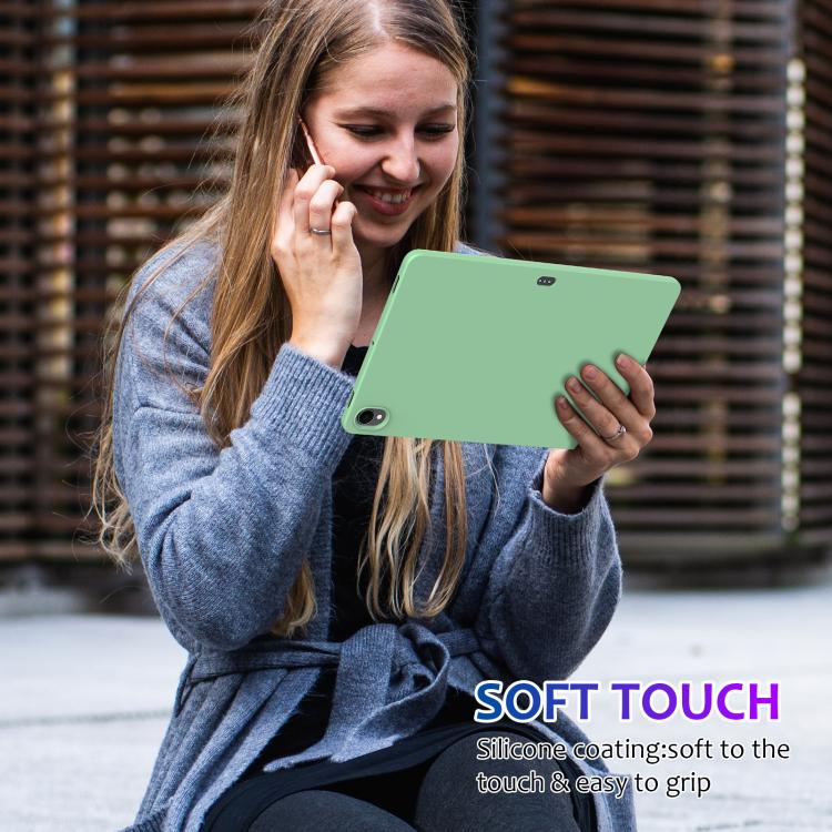 For Samsung Galaxy Tab S11 Pure Color Liquid Silicone Shockproof Tablet Case