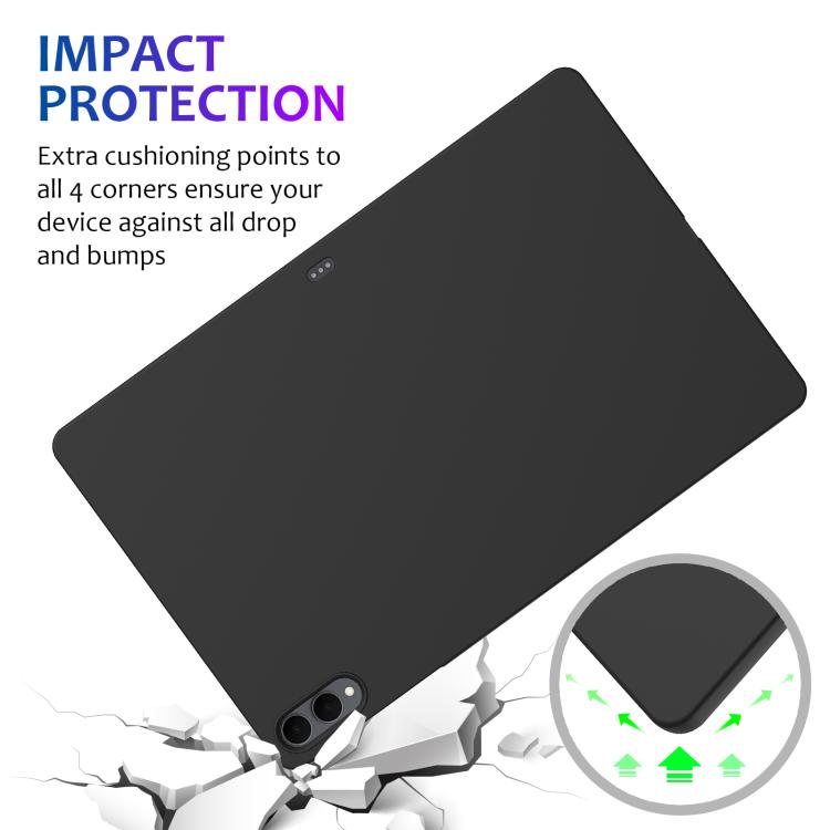 For Samsung Tab S11 Ultra Pure Color Liquid Silicone Shockproof Tablet Case