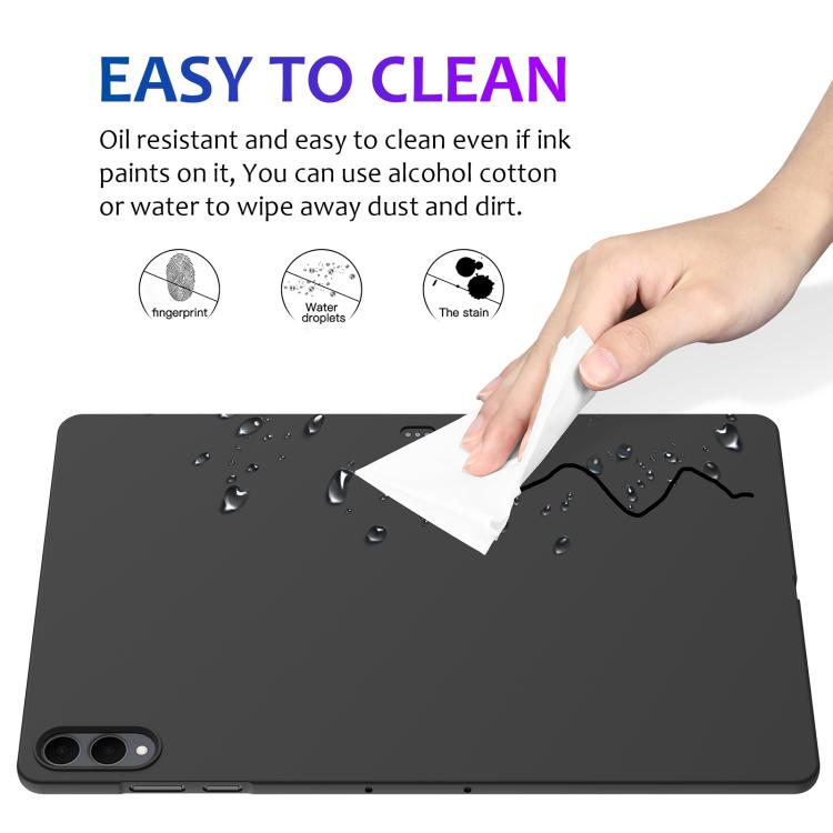 For Samsung Tab S11 Ultra Pure Color Liquid Silicone Shockproof Tablet Case